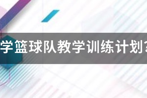 小学篮球训练计划方案表